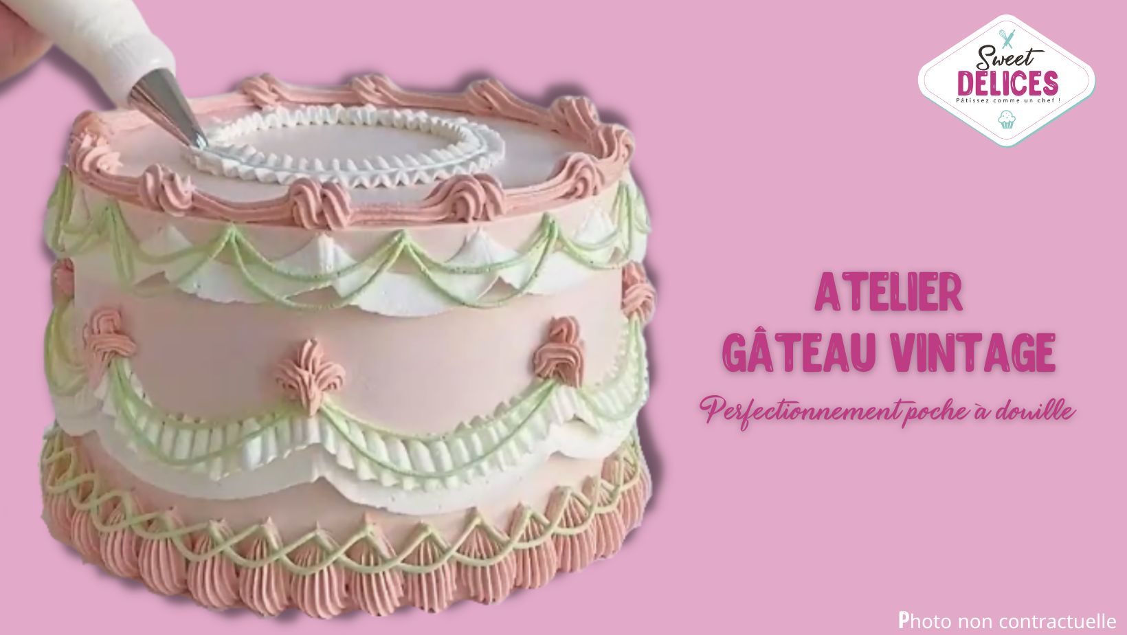 Vintage Cake - Perfectionnement poche à douille (Adulte)